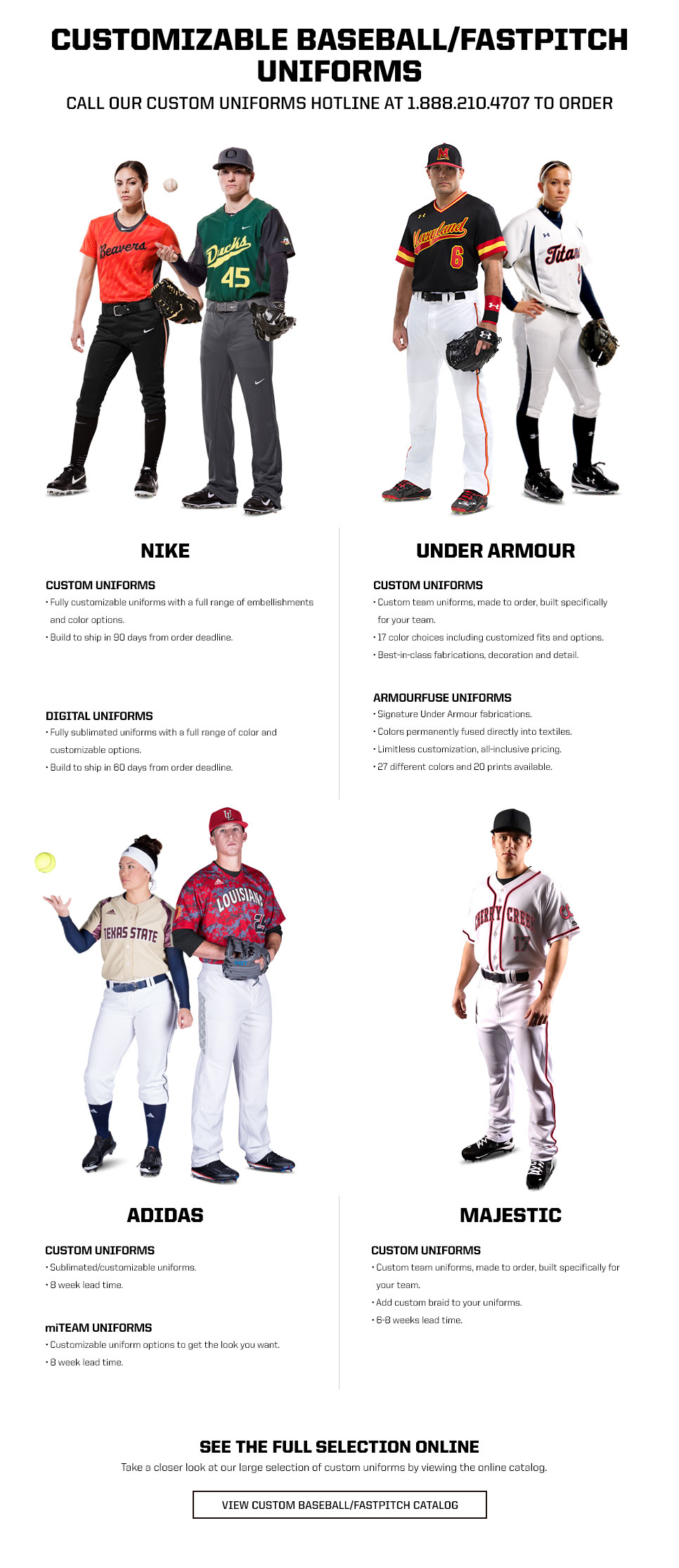 custom baseball uniforms near me