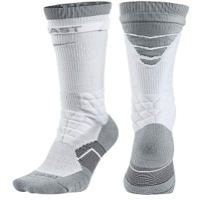 Nike 2.0 Elite Vapor Football Crew Socks - Men's - White / Grey