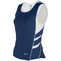 Eastbay EVAPOR Compression Singlet - Women's - Navy / White