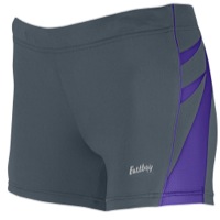 Eastbay EVAPOR 3.5" Boy Cut Shorts - Women's - Grey / Purple