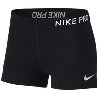 Nike Pro 3" Compression Shorts - Women's - Black / White