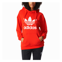 adidas Originals Trefoil Hoodie - Women's - Red / White