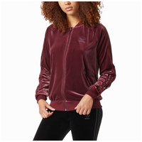 adidas Originals Velvet Vibes Track Top - Women's - Maroon / Maroon
