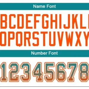 Custom Aqua Mesh Drift Fashion Football Jersey with Orange - Image 3