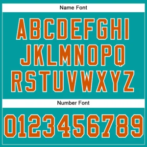 Custom Aqua Mesh Football Jersey with Texas Orange-White - Image 4