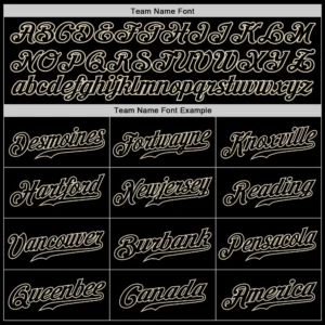 Custom Black Baseball Jersey with Black-Cream - Image 2