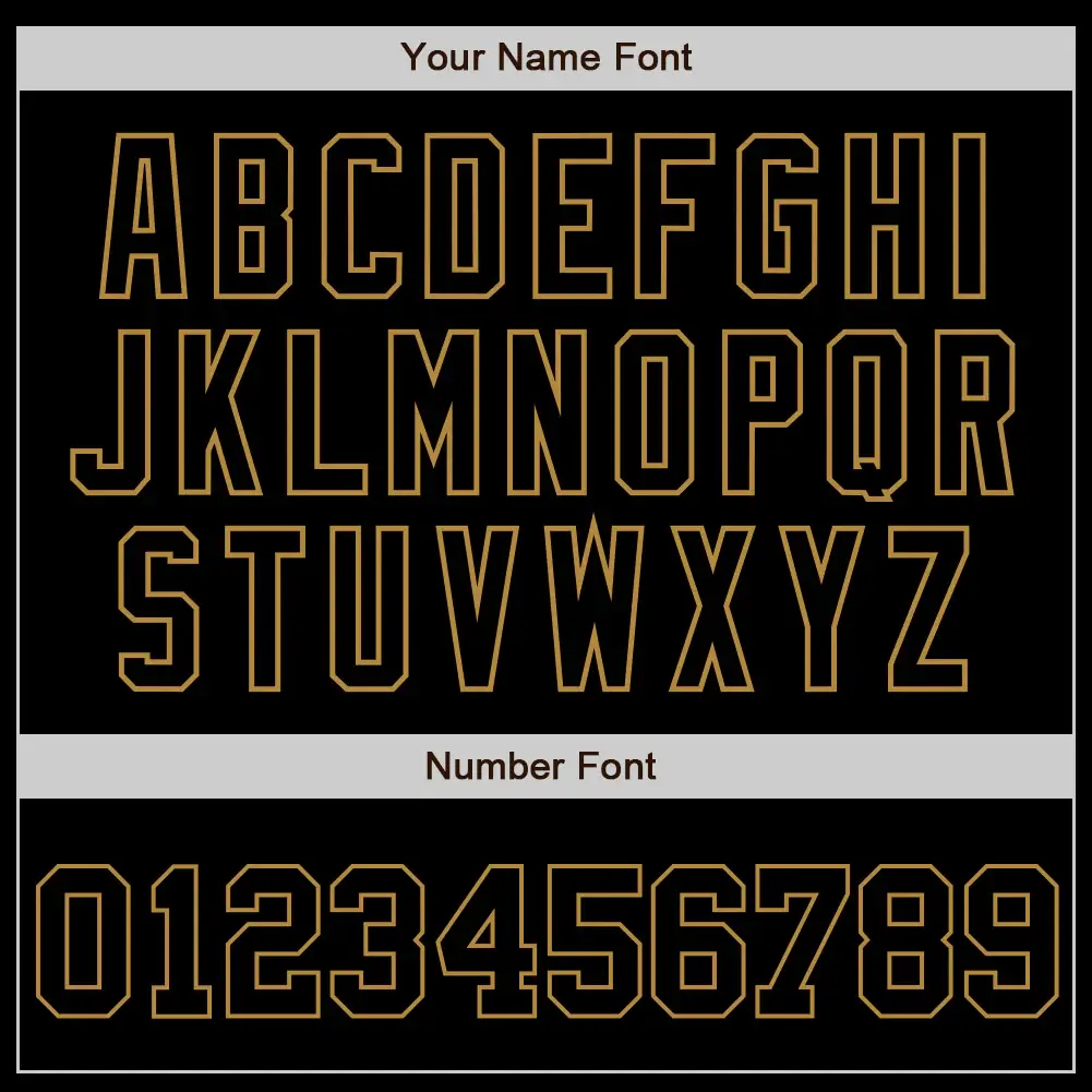 Custom Black Baseball Jersey with Black-Old Gold - Image 2