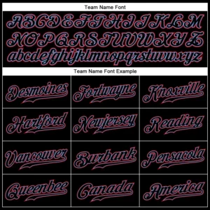 Custom Black Baseball Jersey with Black-Red - Image 2