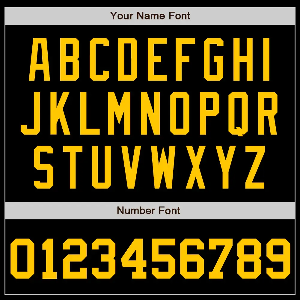 Custom Black Baseball Jersey with Gold - Image 2