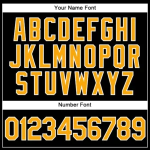 Custom Black Baseball Jersey with Gold-Red - Image 3