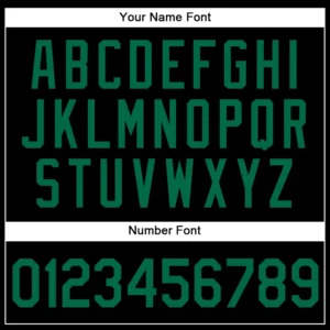 Custom Black Baseball Jersey with Kelly Green-White - Image 3