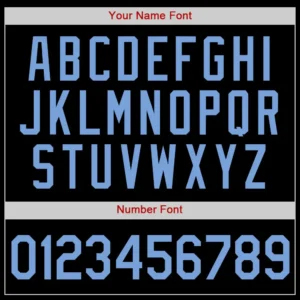 Custom Black Baseball Jersey with Light Blue-Red - Image 3