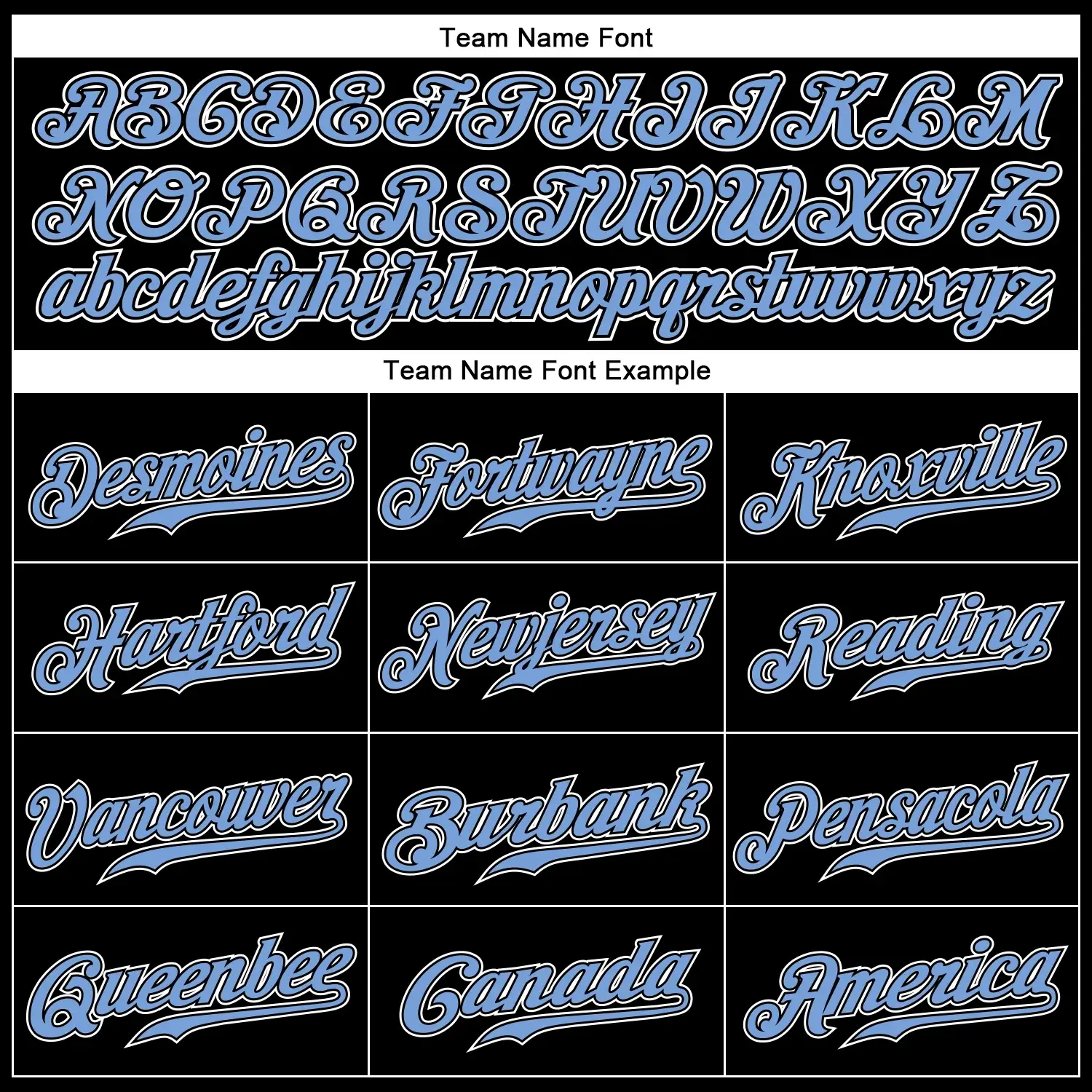 Custom Black Baseball Jersey with Light Blue-White - Image 2