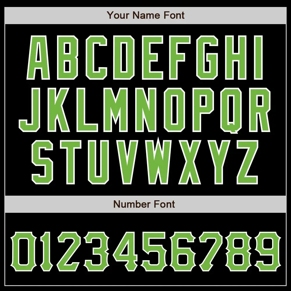 Custom Black Baseball Jersey with Neon Green-White - Image 3