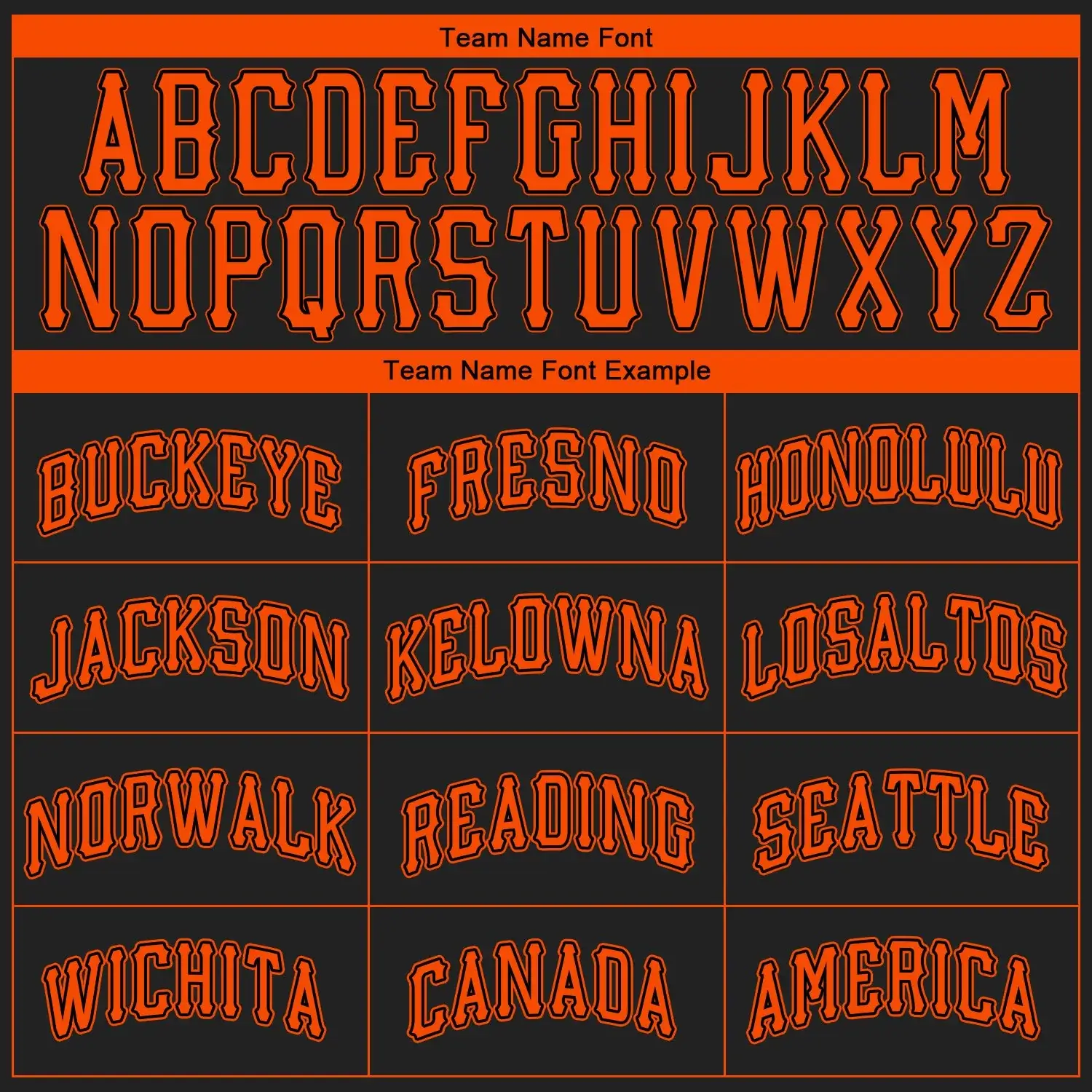 Custom Black Baseball Jersey with Orange - Image 3