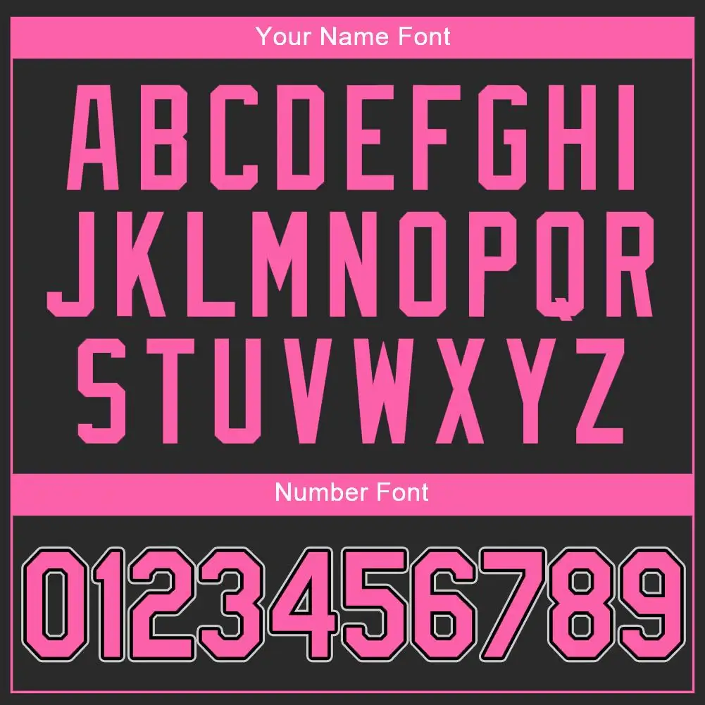 Custom Black Baseball Jersey with Pink - Image 2