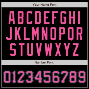 Custom Black Baseball Jersey with Pink-Kelly Green - Image 3