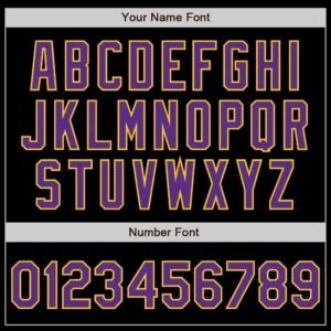 Custom Black Baseball Jersey with Purple-Gold - Image 3