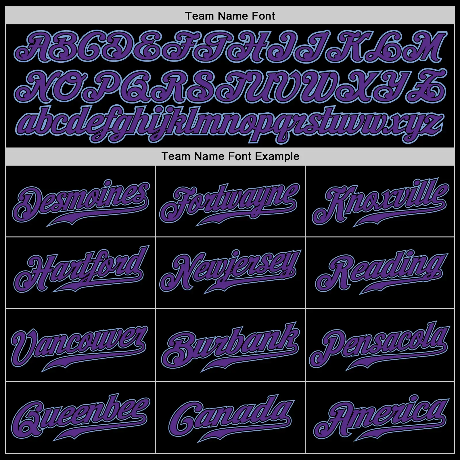 Custom Black Baseball Jersey with Purple-Light Blue - Image 3