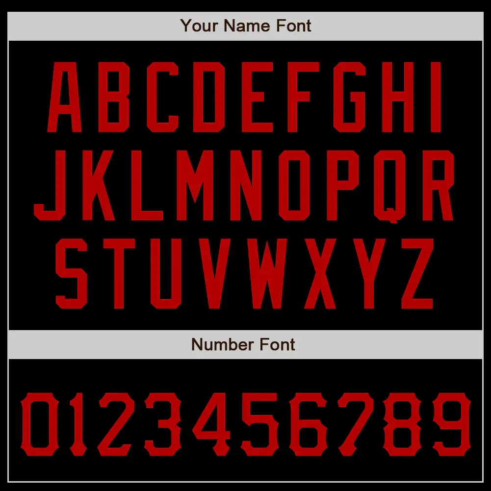 Custom Black Baseball Jersey with Red - Image 2