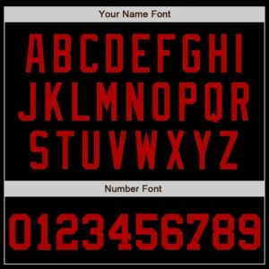 Custom Black Baseball Jersey with Red - Image 2