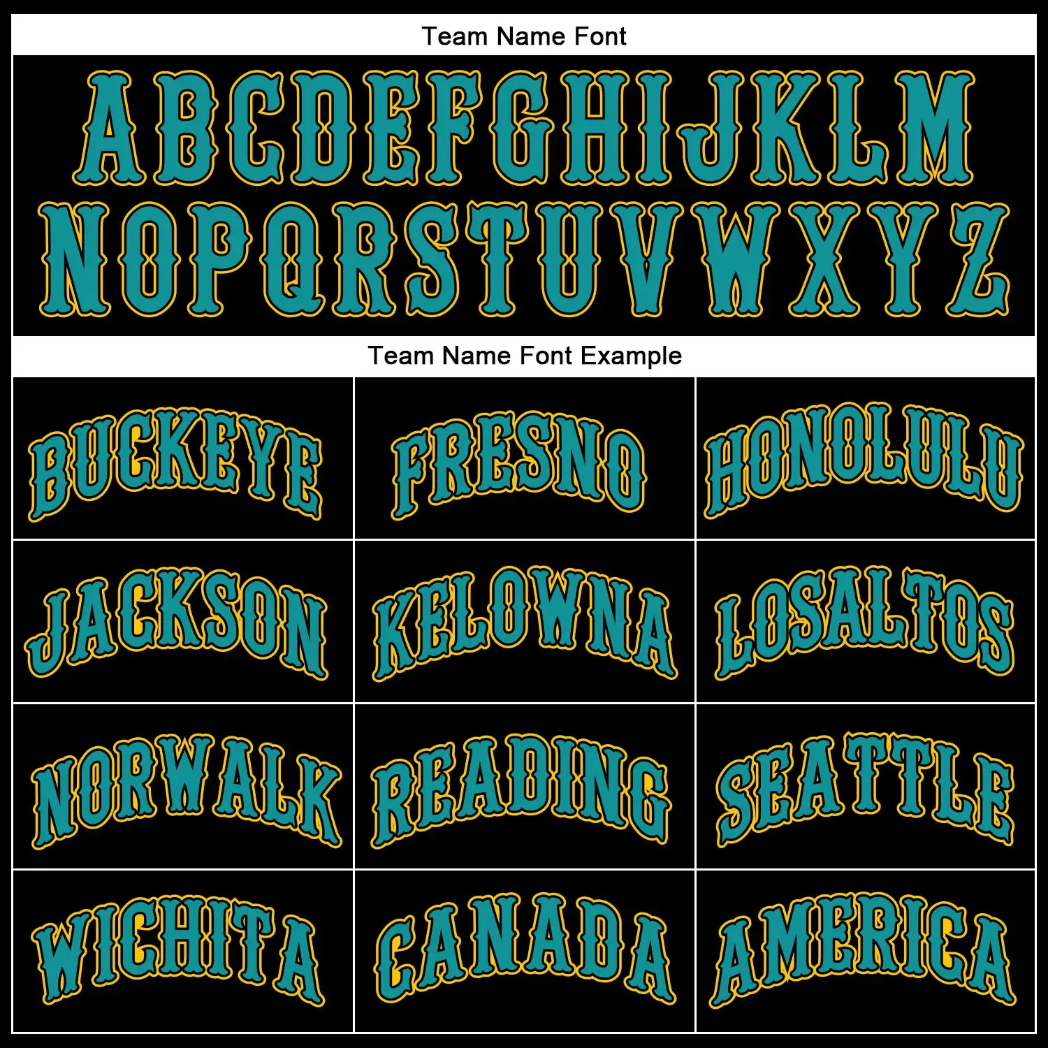 Custom Black Baseball Jersey with Teal-Gold - Image 2