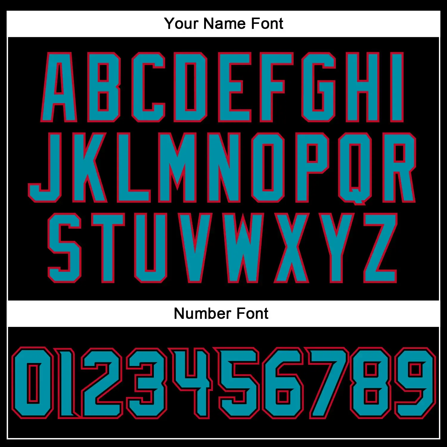 Custom Black Baseball Jersey with Teal-Red - Image 3