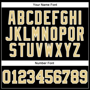 Custom Black Baseball Jersey with Vegas Gold-White - Image 3