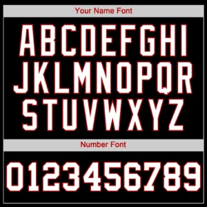 Custom Black Baseball Jersey with White-Red - Image 2