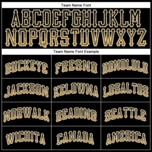 Custom Black Drift Fashion Baseball Jersey with Old Gold-White - Image 2
