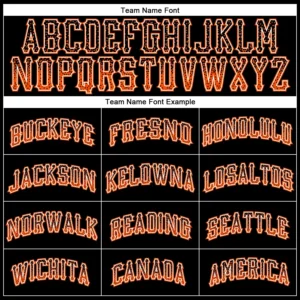 Custom Black Drift Fashion Baseball Jersey with Orange-White - Image 2