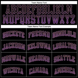 Custom Black Drift Fashion Baseball Jersey with Purple-Old Gold - Image 2