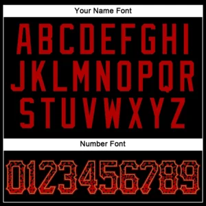 Custom Black Drift Fashion Baseball Jersey with Red-Old Gold - Image 3