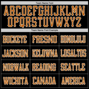 Custom Black Mesh Football Jersey with Texas Orange-White - Image 2