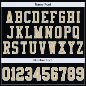 Custom Black Mesh Football Jersey with Vegas Gold - Image 2