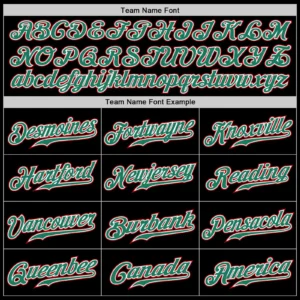 Custom Black Mexican Flag Fashion Baseball Jersey with Kelly Green-Red - Image 3