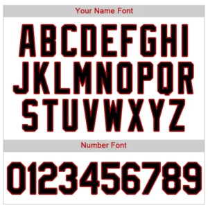 Custom White Pinstripe Baseball Jersey with Black-Red - Image 2