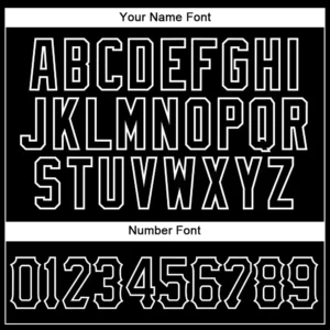 Custom Black Pinstripe Baseball Jersey with Black-White - Image 2