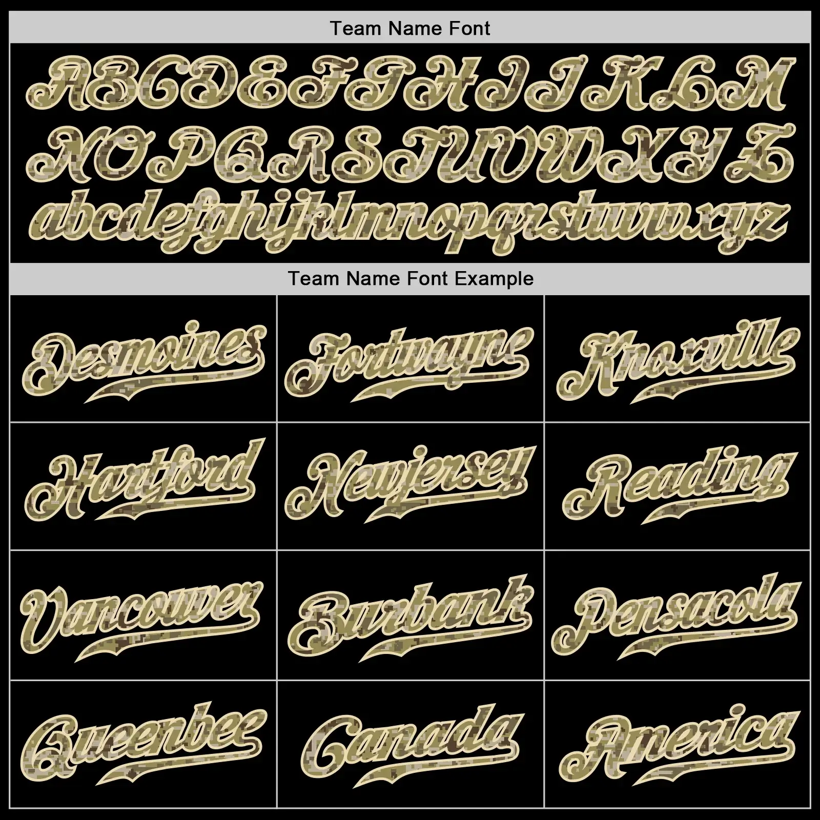 Custom Black Pinstripe Baseball Jersey with Camo-Cream - Image 3