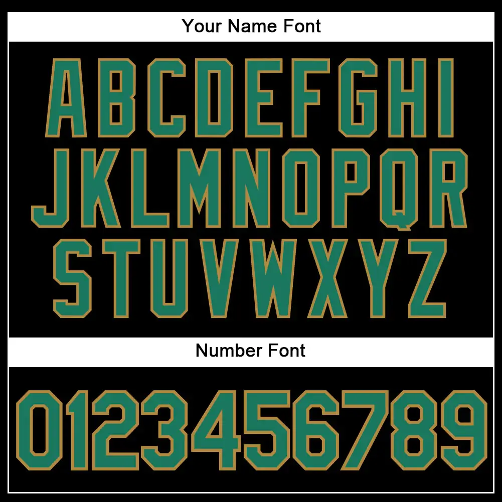 Custom Black Pinstripe Baseball Jersey with Kelly Green-Old Gold - Image 3