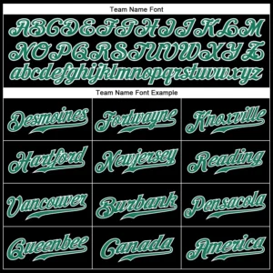 Custom Black Pinstripe Baseball Jersey with Kelly Green-White - Image 2
