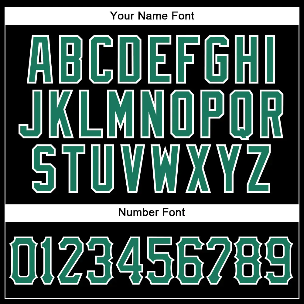 Custom Black Pinstripe Baseball Jersey with Kelly Green-White - Image 3