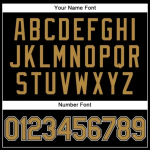 Custom Black Pinstripe Baseball Jersey with Old Gold-White - Image 3
