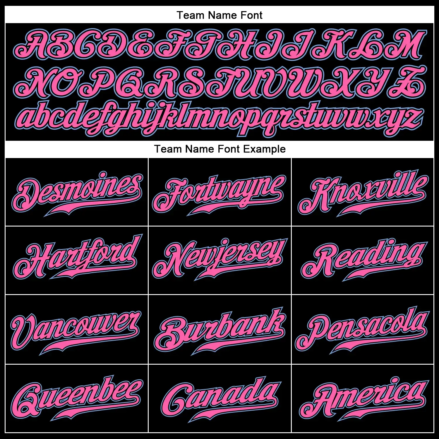 Custom Black Pinstripe Baseball Jersey with Pink-Light Blue - Image 2