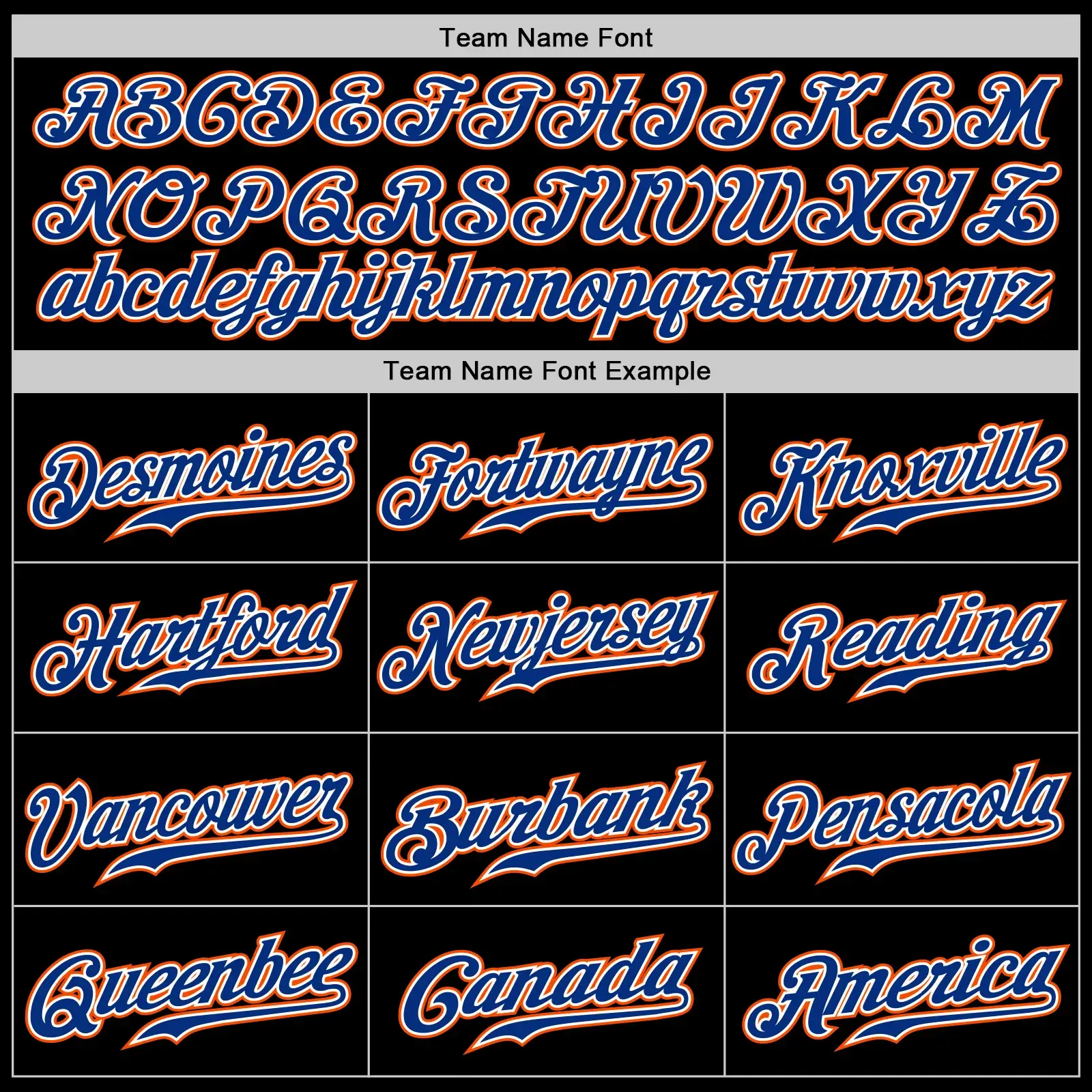 Custom Black Pinstripe Baseball Jersey with Royal-Orange - Image 3