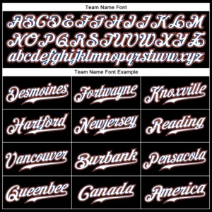 Custom Black Pinstripe Baseball Jersey with White-Orange - Image 2