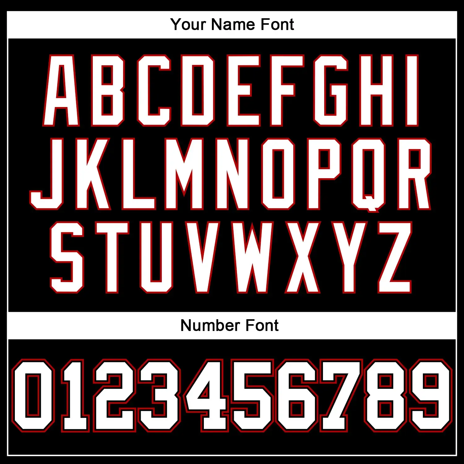 Custom Black Pinstripe Baseball Jersey with White-Red - Image 3