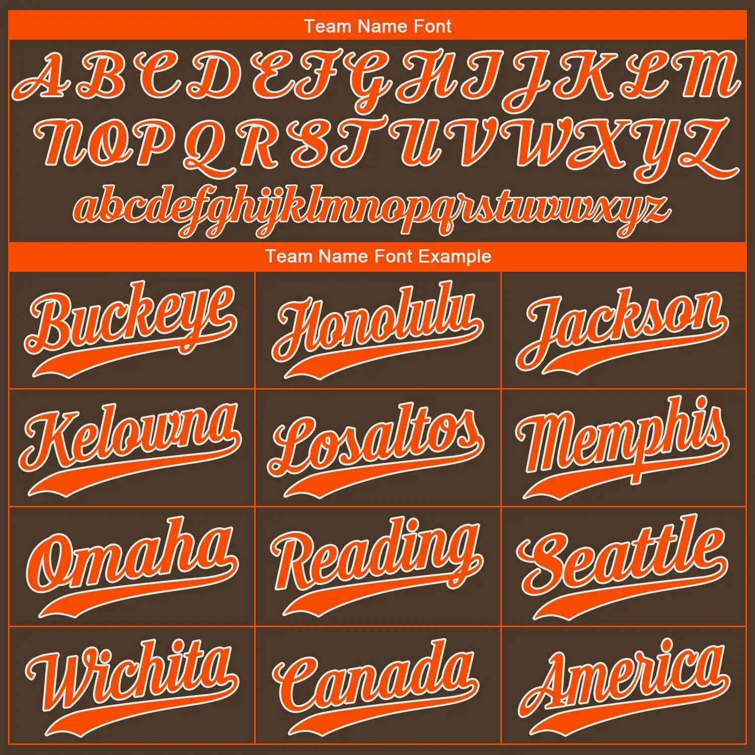 Custom Brown Baseball Jersey with Orange-White - Image 3