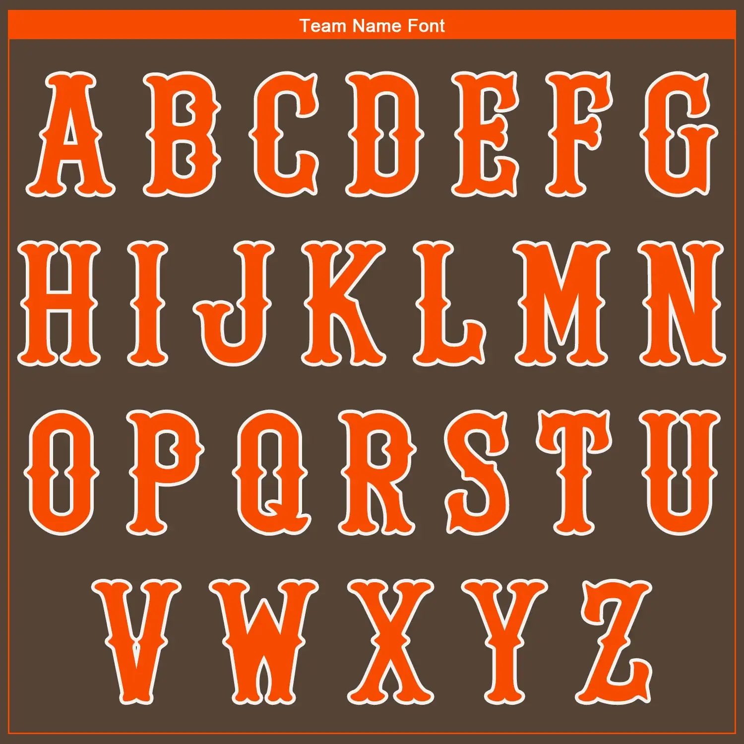Custom Brown Baseball Jersey with Orange-White - Image 3