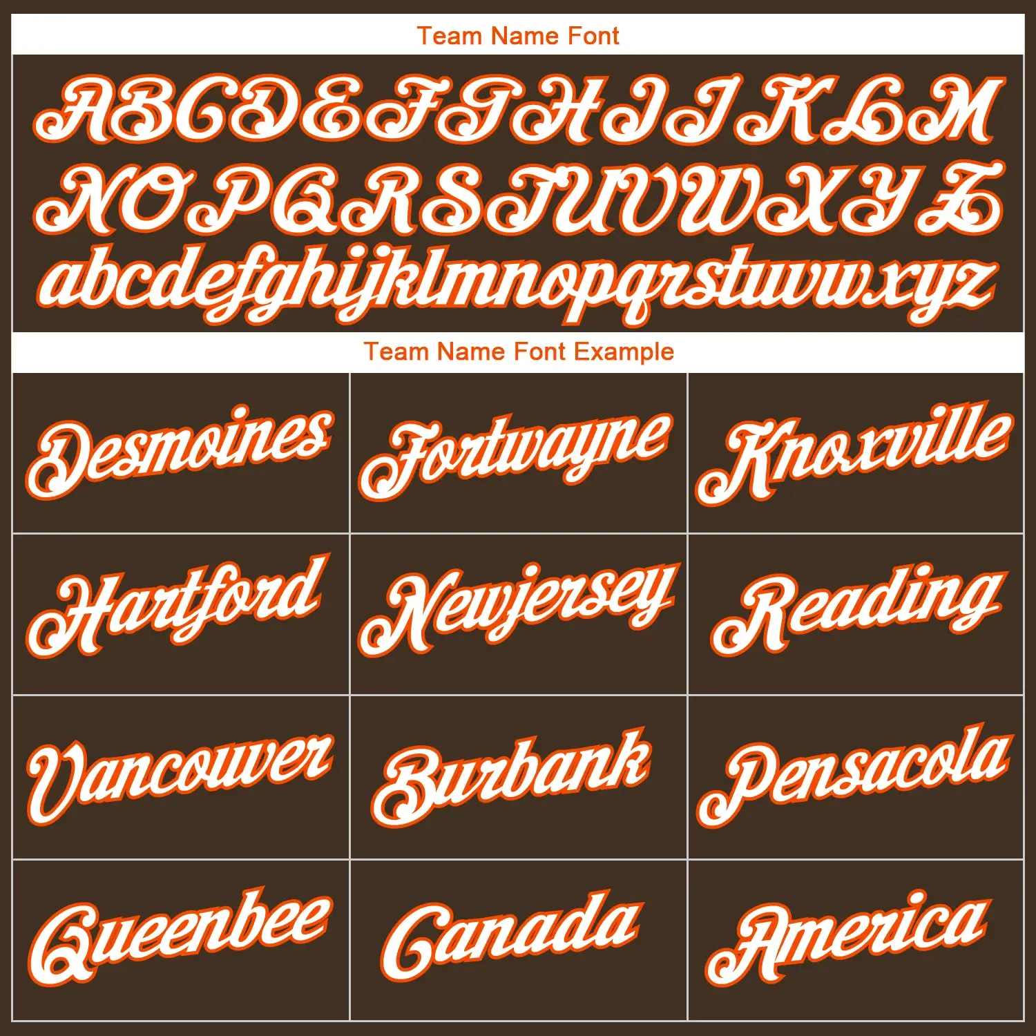 Custom Brown Baseball Jersey with White-Orange - Image 2